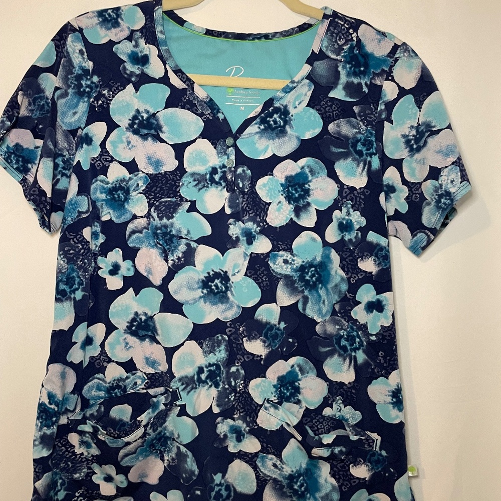 Healing Hands Purple Label Isabel Women's Printed Scrub Top